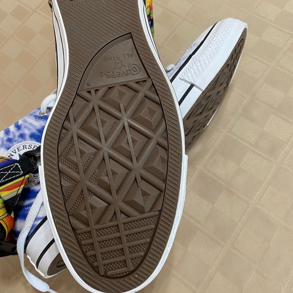 Converse Chuck Taylor High Top Men 9 W11 Green Tie Dye Sample Unisex “pouch” - Picture 4 of 9